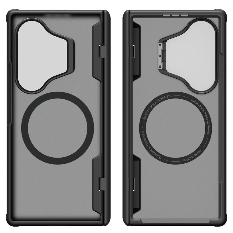 Spigen Galaxy Z Fold 8 Ultra Optik Armor Pro (MagFit) Case (Black)