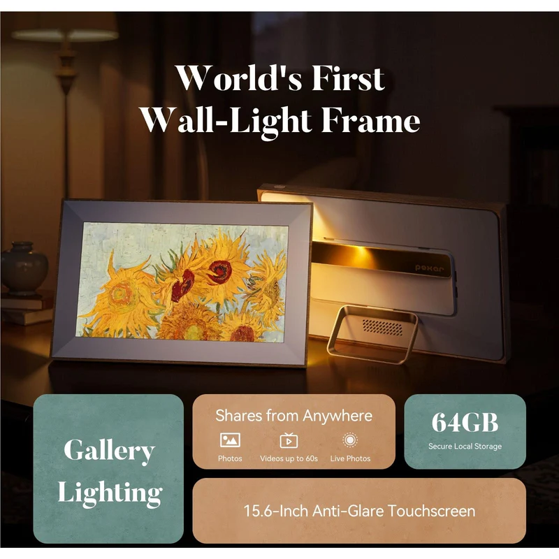 Pexar Vivkeep 15.6" Starlight Smart Digital Photo Frame 64GB (Starlight)