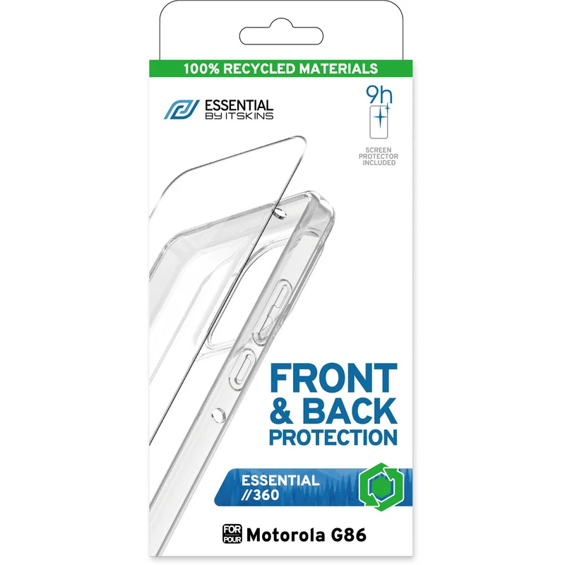 ITSKINS Case with Screen Protector for moto G86 (Clear)