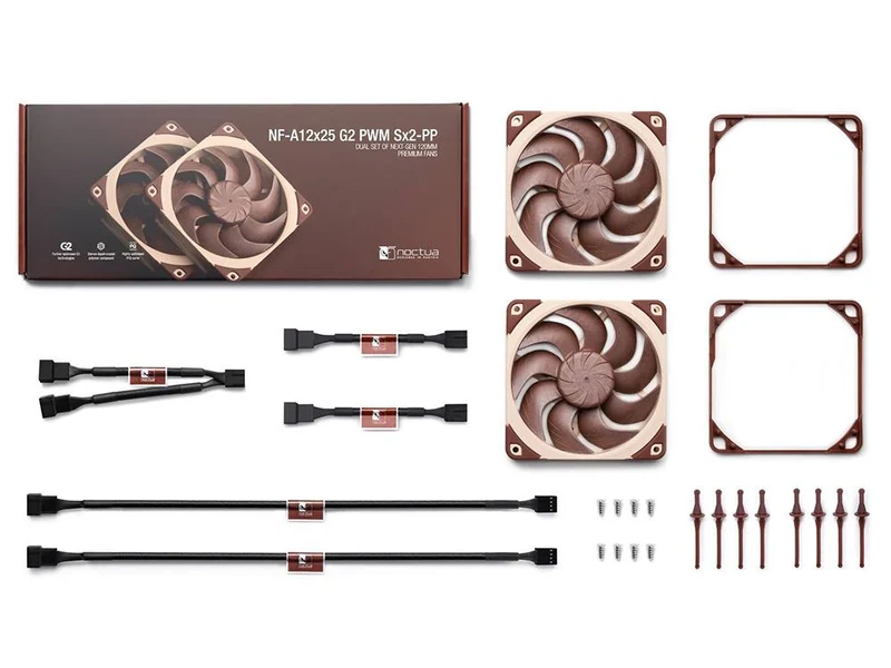 Noctua 120mm NF-A12x25 G2 SX2-PP PWM Fan [2 Pack]