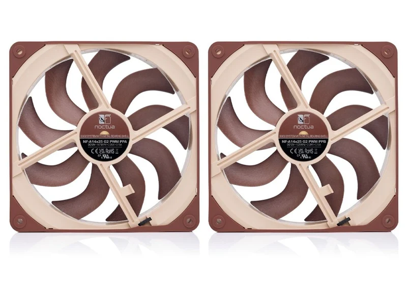 Noctua NF-A14X25 G2 PWM SX2-PP 140mm Fan - 2 Pack (NF-A14X25 G2 PWM SX2-PP)