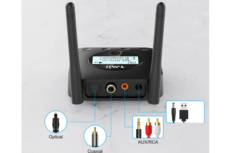 1Mii B06TX+ Plus Bluetooth 5.3 Aptx Audio Transmitter