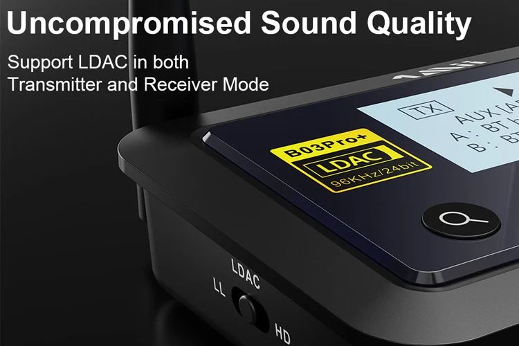 1Mii B03 Pro Plus Bluetooth Transmitter & Receiver aptX HD