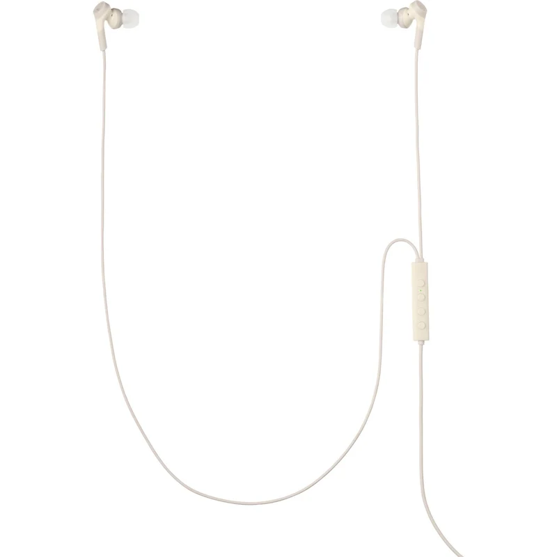 Audio-Technica ATH-CKS330NC USB-C Wired Noise Cancelling In-Ear Headphones (Beige)