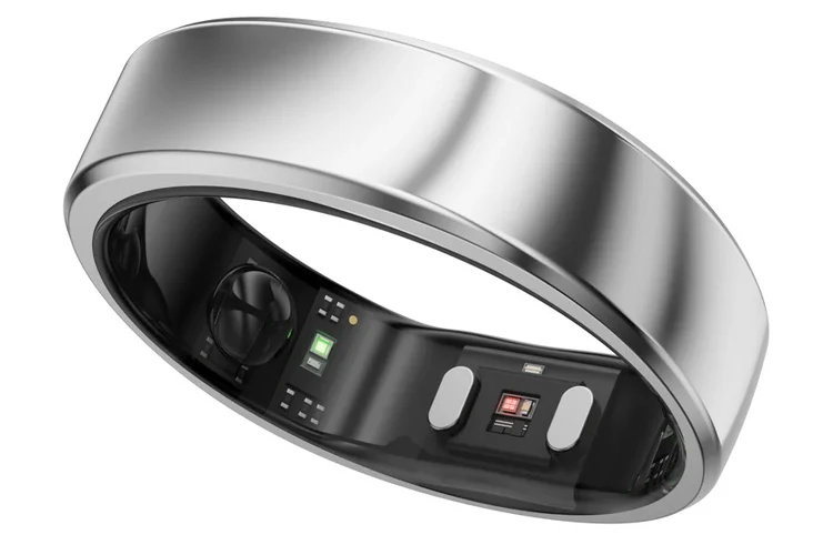 RingConn Gen 2 Air Smart Ring - Size 8 (Galaxy Silver)