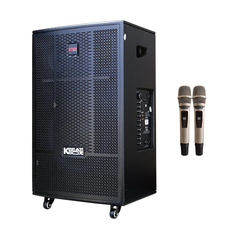 Soncamedia KBEATBOX CB-41NEO – 15" Big Box Karaoke Speaker System | 200W RMS | Wireless Mics