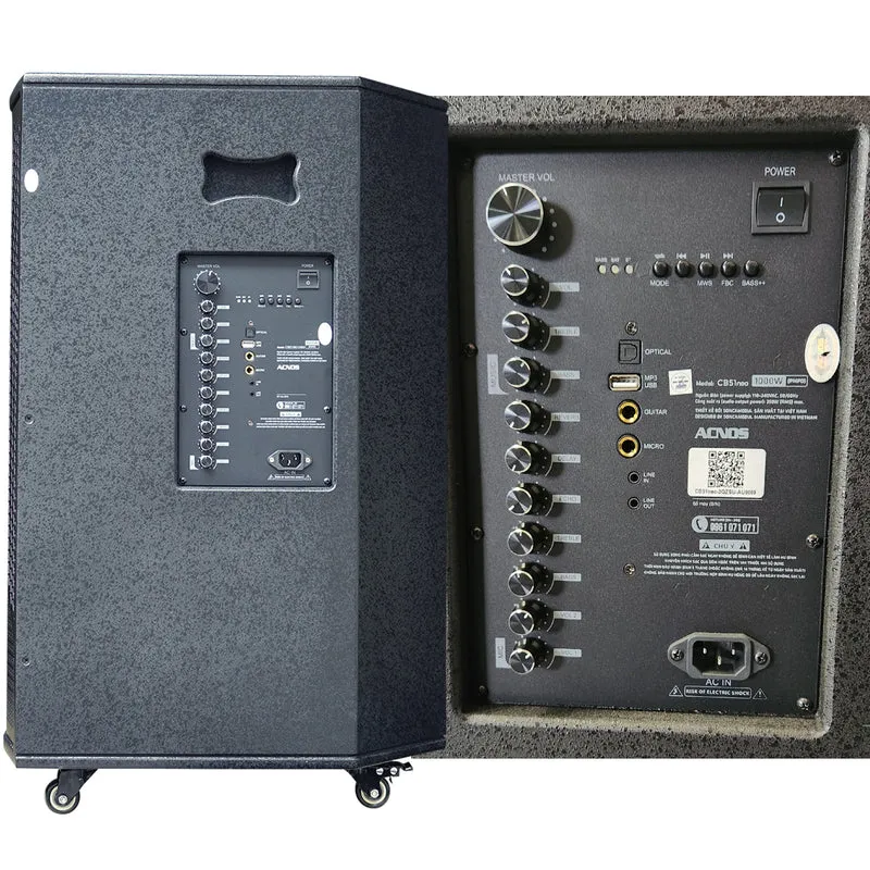 KBEATBOX CB-51NEO – 18" Big Box Karaoke Speaker System | 250W RMS | Wireless Mics