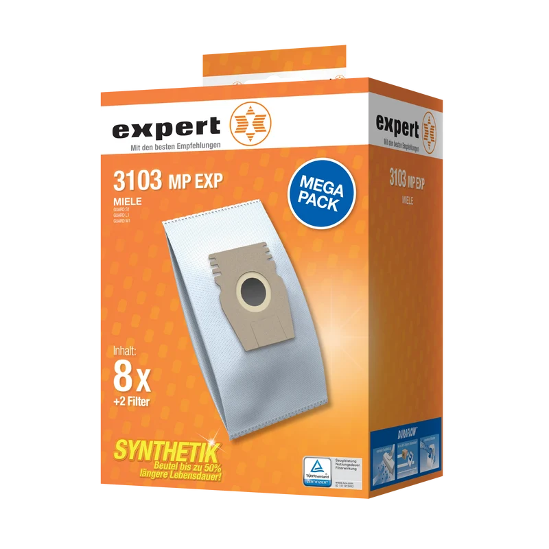 expert 3103MPEXP Staubsaugerbeutel DURAFLOW 8+2 Motorfilter