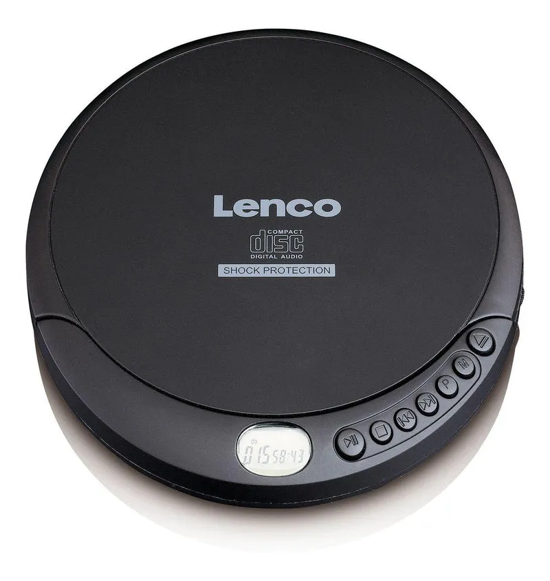 Lenco CD-200 Discman CD-Player, Tragbar, Anti-Shock, LCD