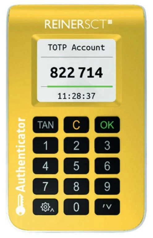 REINER SCT Authenticator Hardware TOTP 2FA Smartphone Tablet
