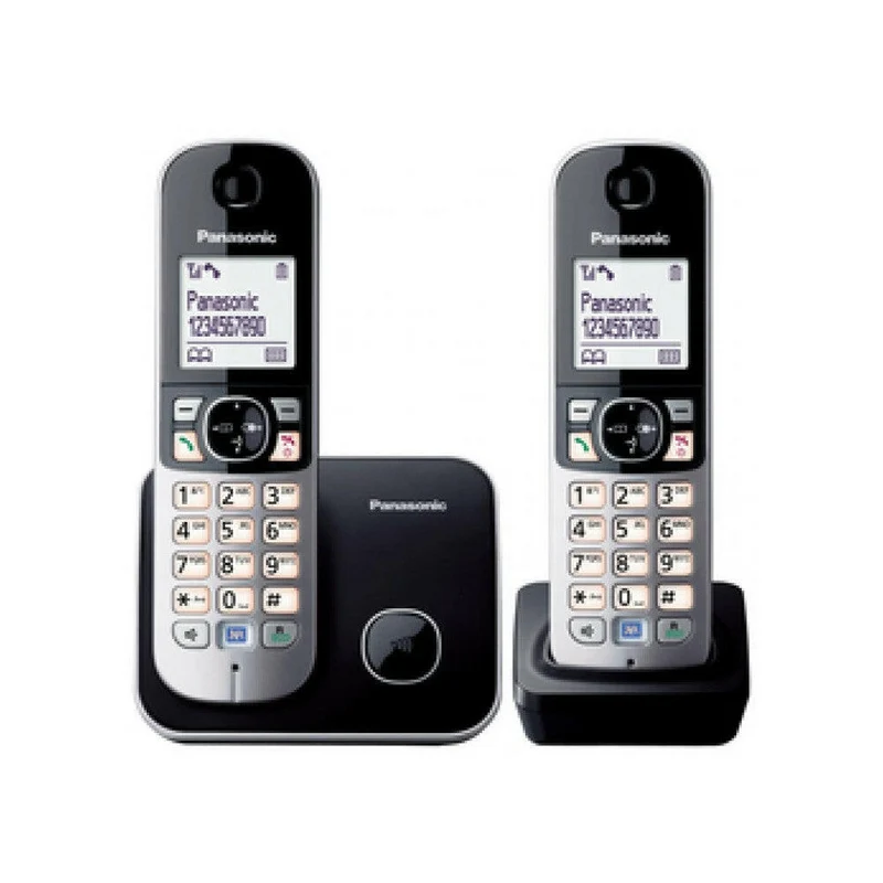 Panasonic KX-TG6812GB DECT Schnurlostelefon DUO schwarz B-Ware