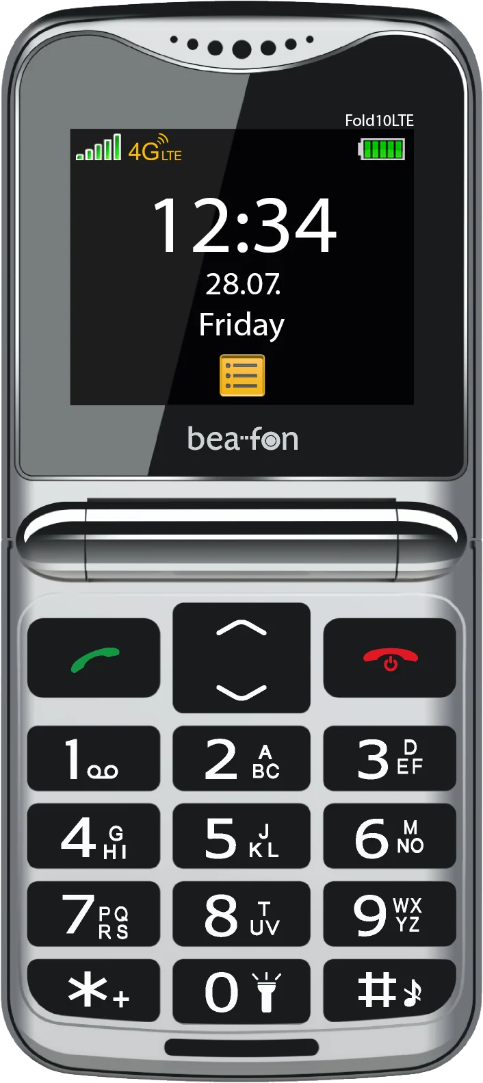 Beafon Fold10 LTE Klapphandy, SOS, XL 2,2" / 1,44", Kamera