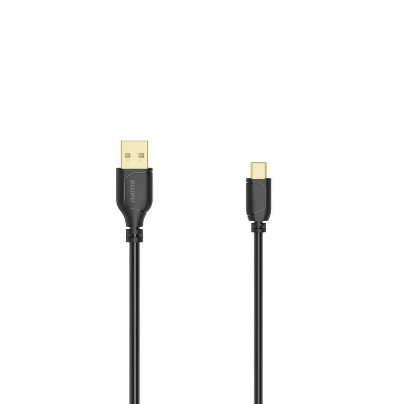 Hama Mini-USB-Kabel Flexi-Slim, 0,75 m, 480 Mbit/s