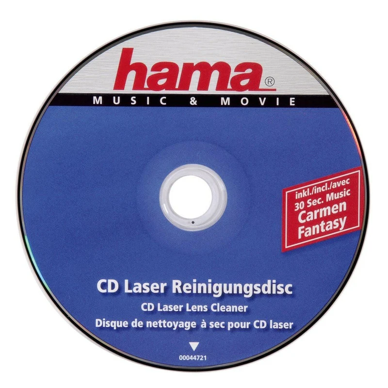Hama CD Laser Reinigungs-CD für CD-Player - Silber