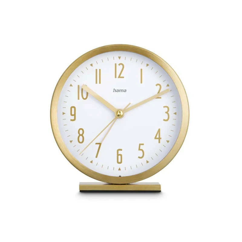 Hama Skye Wecker Gold ohne Ticken - Analog Uhrzeit