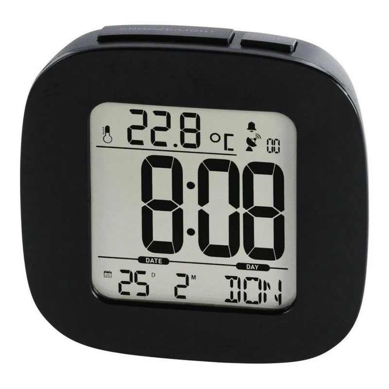 Hama Funkwecker RC 45 - DCF Uhr mit Speed-Alarm, schwarz
