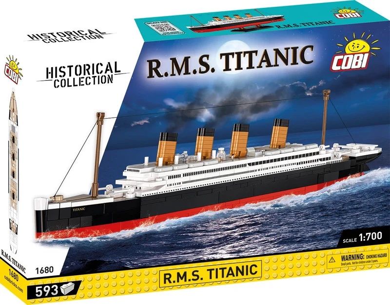 COBI R.M.S. TITANIC Modell 1:700, 593 Teile, mit Ständer