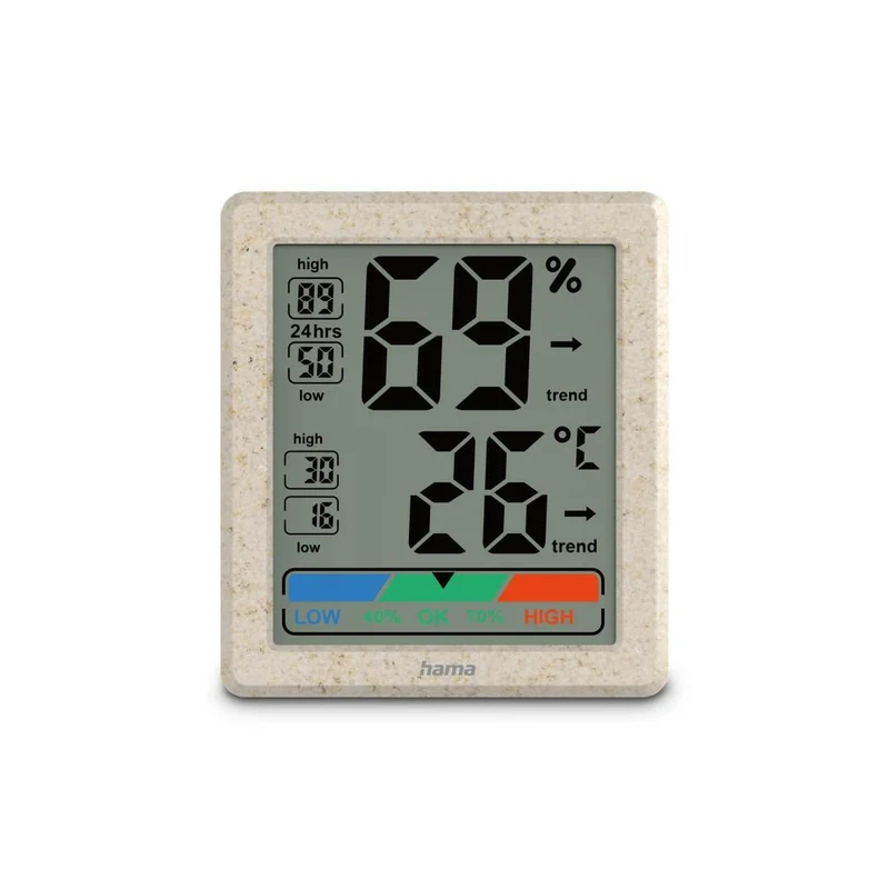 Hama Temperaturstation Ponza: Digital, innen, Beige, 24h