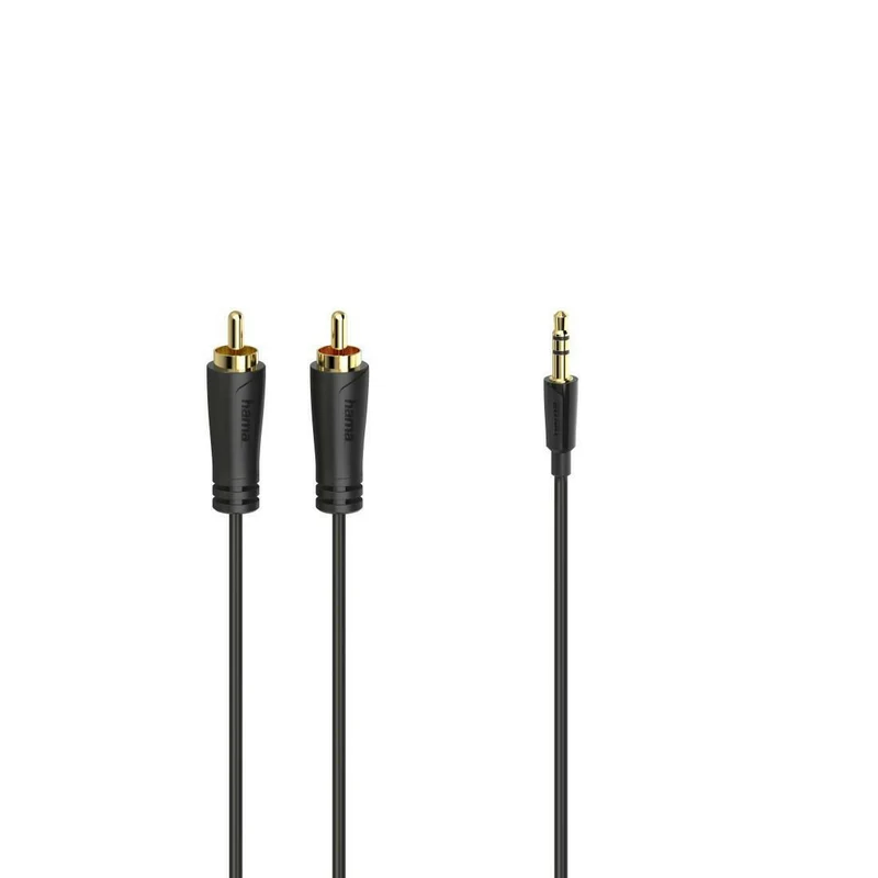 Hama Audio-Kabel 3,5mm Klinkenstecker 2 Cinch 3m vergoldet