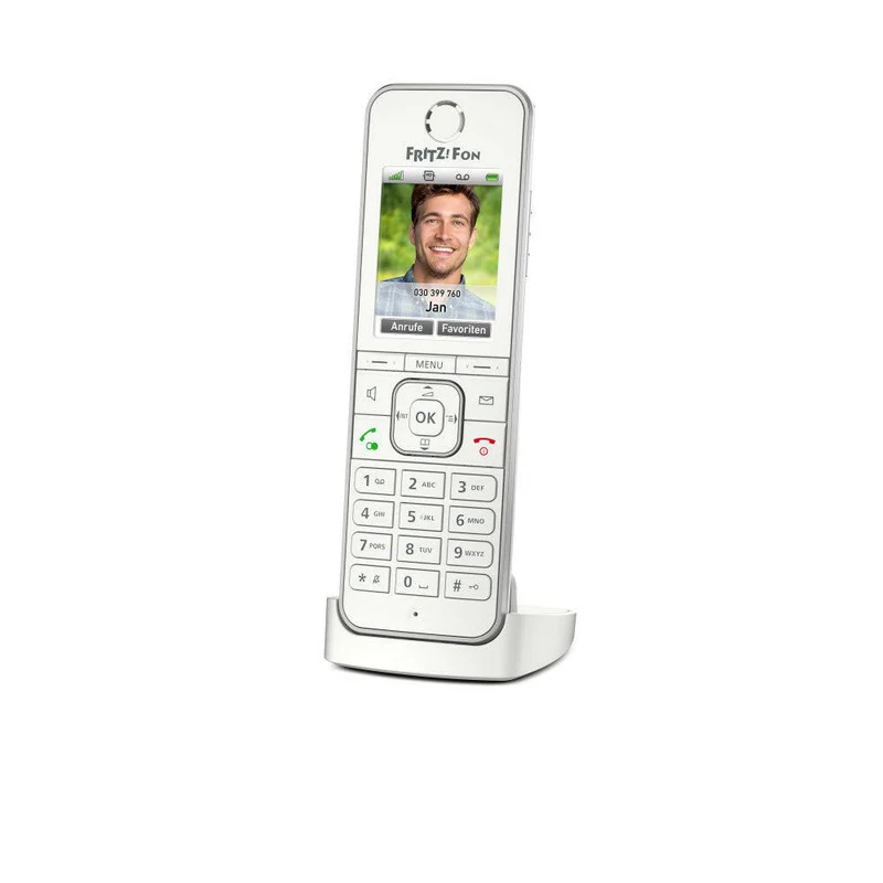 FRITZ!Fon C6 Weiß DECT-Komforttelefon mit HD-Telefonie
