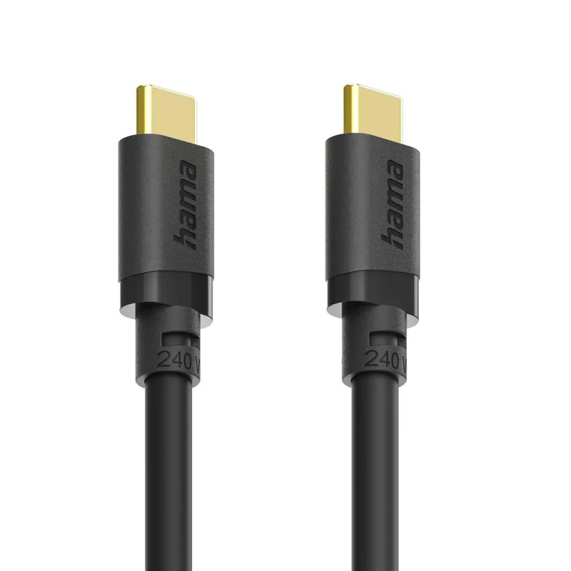 Hama 00202009 USB-C-Kabel 1,5 m 5 Gbit/s 240 W schwarz