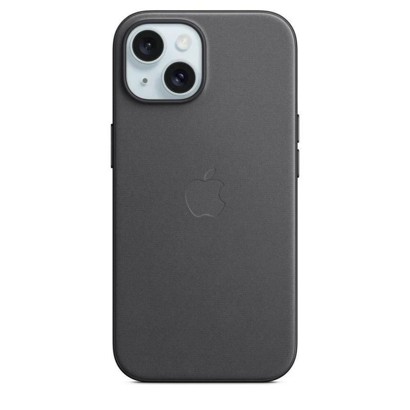 Apple iPhone 15 Feingewebe Case mit MagSafe - Schwarz