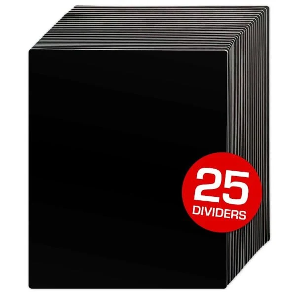BCW 12-Inch Record Divider - Tall (Black)