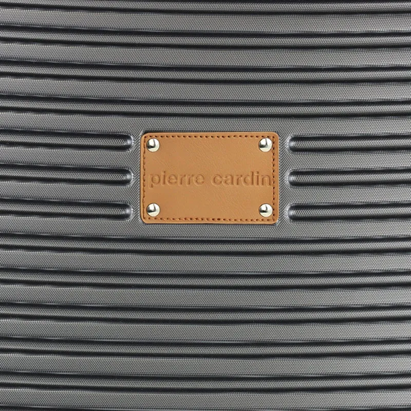 Pierre Cardin Large Hard-Shell Suitcase Travel Luggage 80cm Charcoal