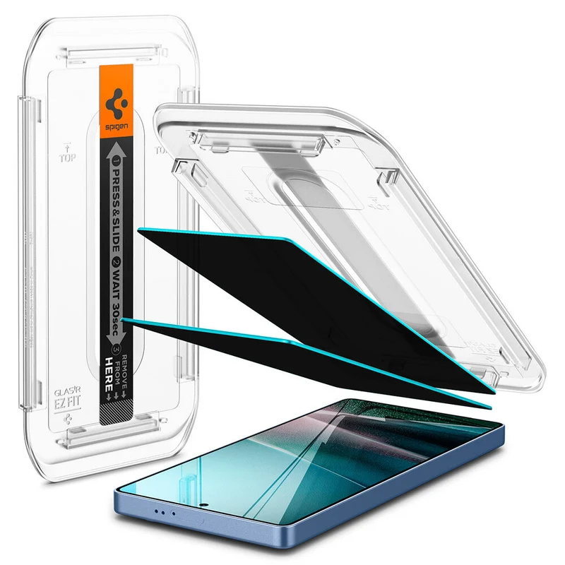 Spigen Samsung Galaxy S25 Ultra GLAS.tR EZ Fit HD Privacy 2PCS Screen Protector - Black
