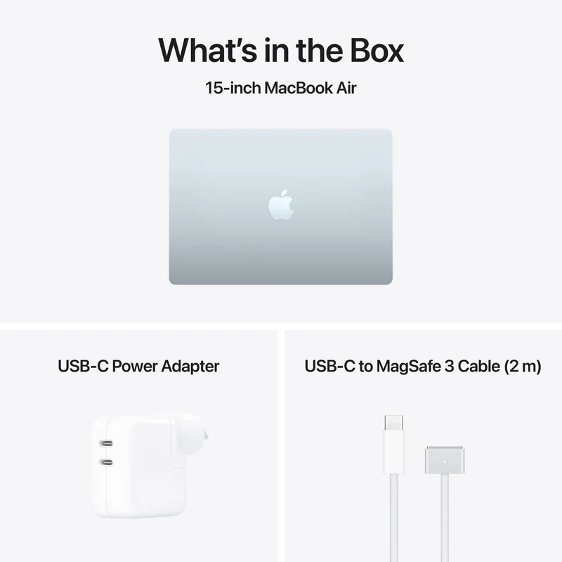 Apple MacBook Air 15-inch with M5 Chip, 512GB/16GB (Sky Blue)