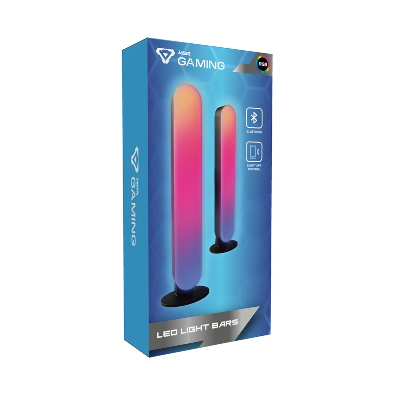 Laser Gaming RGB LED Desk Light (2 Pack)