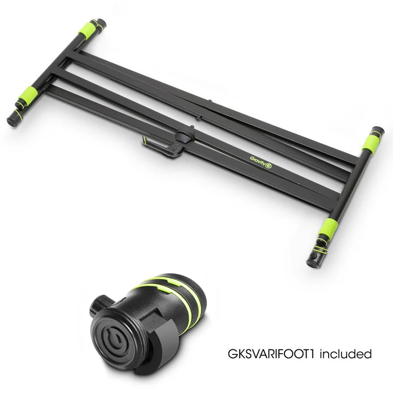 Gravity X-Frame Keyboard Stand with VariFoot 90cm (Black)