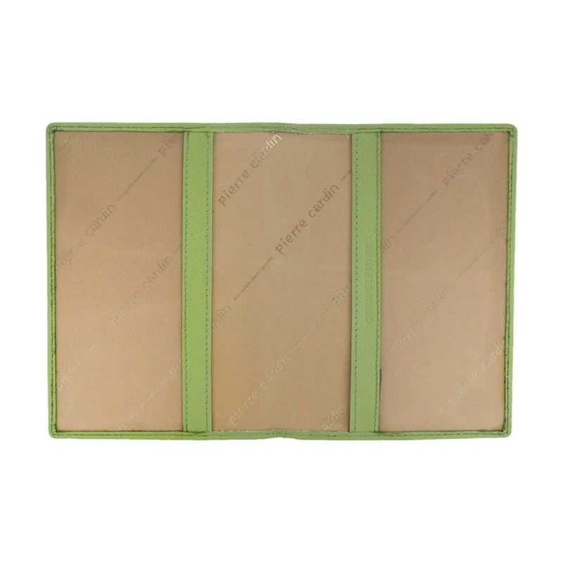 Pierre Cardin Leather Passport Holder/Cover Protected RFID Wallet Jade