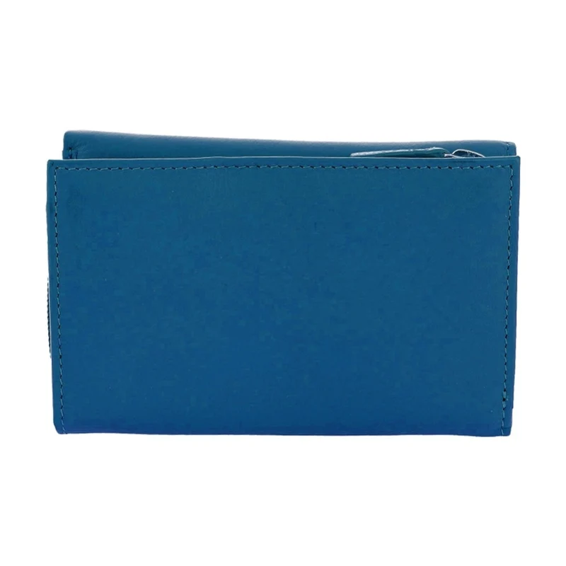 Pierre Cardin Women's Leather Tri-Fold Protected RFID Wallet Topaz 14cm