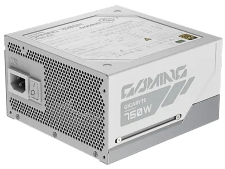 GIGABYTE GAMING 750GM PG5 ICE 80+ Gold Cybenetics 750W ATX3.1 Fully Modular Power Supply