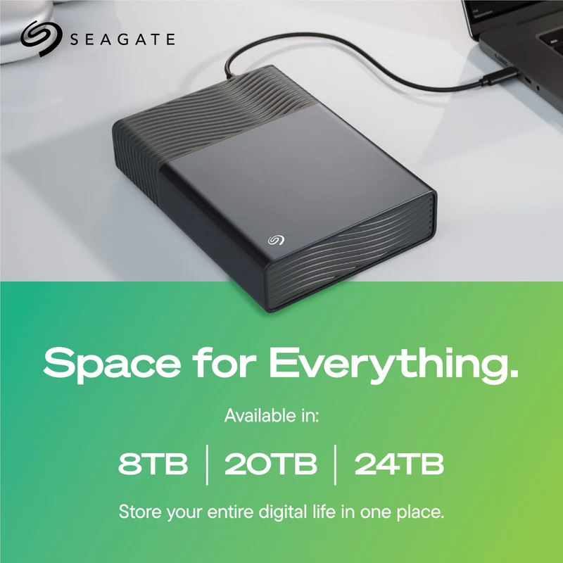 Seagate One Touch USB-C Desktop Storage 20TB
