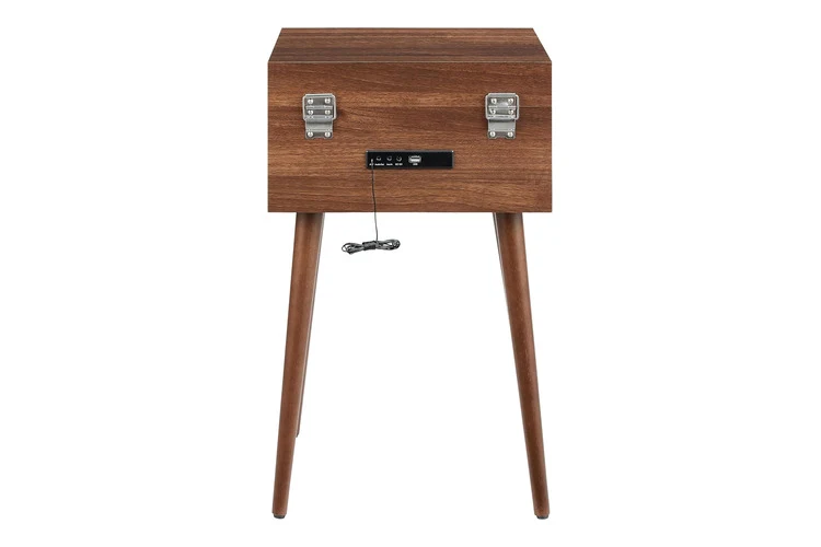 Crosley Nash 7-in-1 Bluetooth Vinyl Record Player System (Walnut)