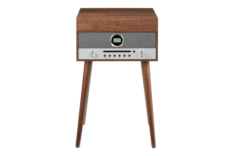 Crosley Nash 7-in-1 Bluetooth Vinyl Record Player System (Walnut)