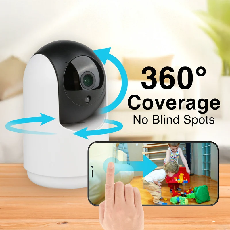 Connect Smart Home 2K Pan and Tilt Indoor Camera