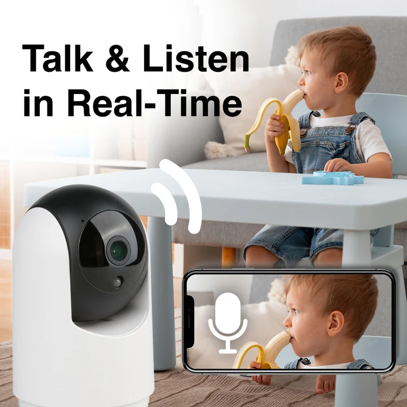 Connect Smart Home 2K Pan and Tilt Indoor Camera