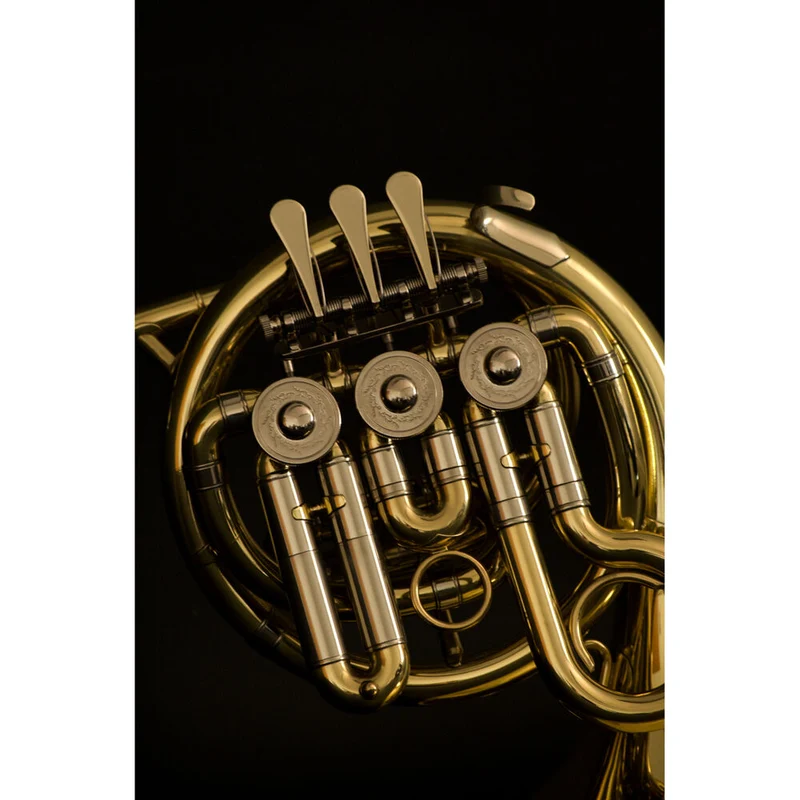 John Packer JP905 Mini Bb French Horn Musical Instrument - Brass Lacquer
