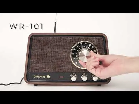 Sangean WR-101 AM/FM/BT Radio - Vintage Walnut