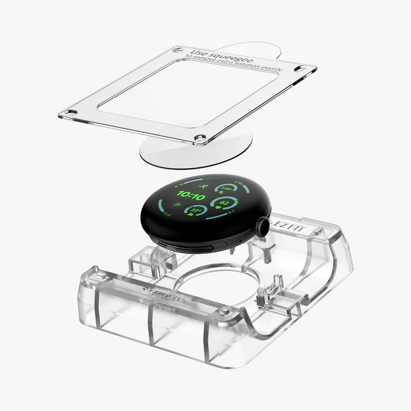 Spigen Google Pixel Watch 5/4/3 41mm Elite Shield EZ Fit 2PCS Screen Protector (Clear)