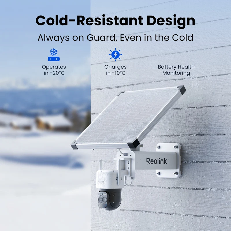 Reolink TrackMix LTE Plus 2 +Solar Panel 4G LTE PTZ Battery Dual-Lens Security Camera