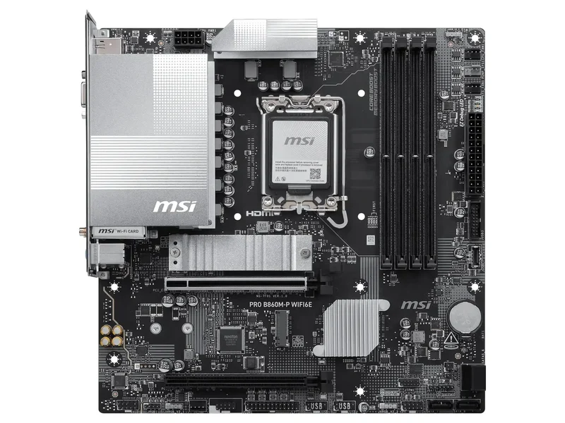 MSI PRO B860M-P WIFI6E LGA1851 DDR5 mATX Motherboard