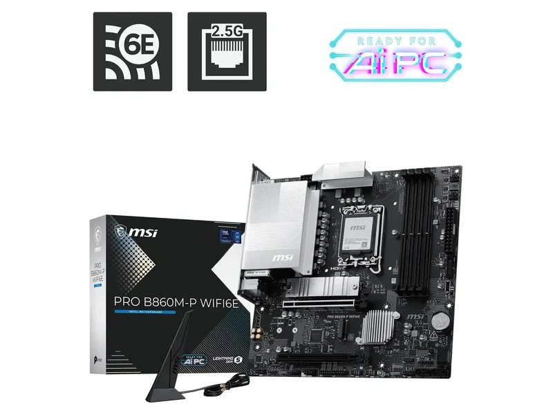 MSI PRO B860M-P WIFI6E LGA1851 DDR5 mATX Motherboard