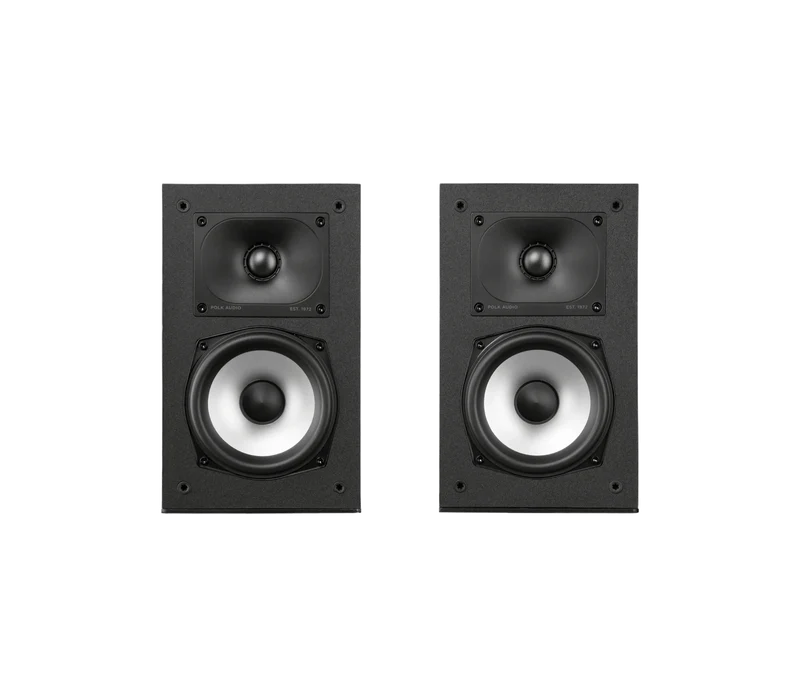 Polk Audio Monitor XT15 High-Resoultion Compact Bookshelf Speakers Pair (Black)