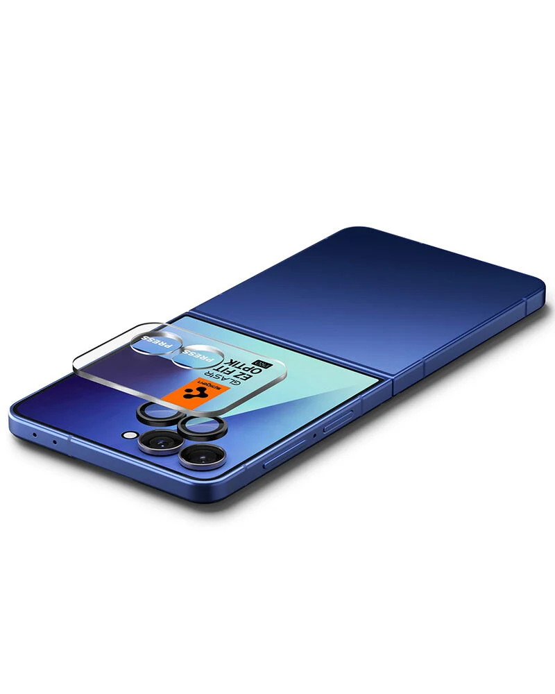 Spigen Galaxy Z Flip 8 / 7 Glas.tR EZ Fit Optik Pro Lens Protector 2PCS (Black)