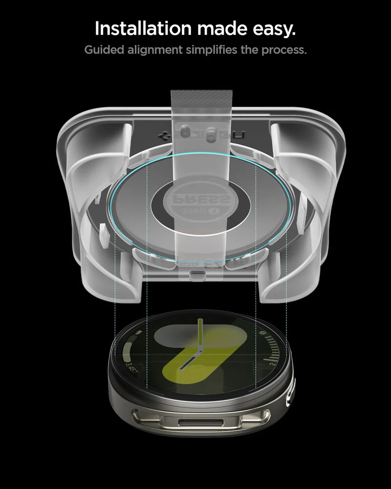 Spigen Galaxy Watch 9 / 8 44mm GLAS.tR EZ Fit Glass Screen Protector 2PCS (Clear)