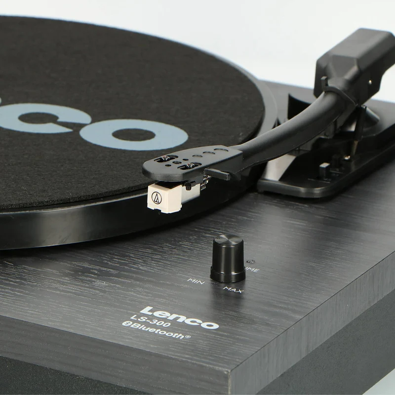 Lenco LS-300 Turntable with Bluetooth Connectivity & 2 Speakers (Black)